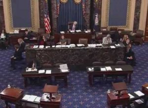 Senate roll call. Image CSPAN screengrab