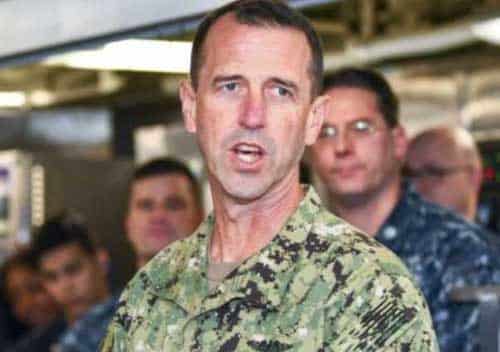 US Navy’s Top Admiral Cites Increased Threat in Ocean Nearest Washington