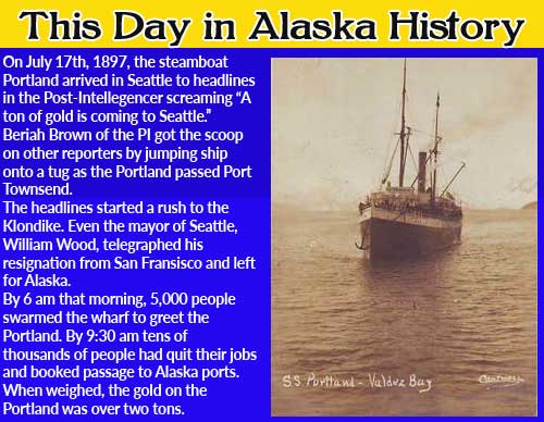 This Day in Alaskan History-July 17th, 1897
