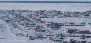 Photo courtesy of Andrew Mahoney
An open flaw lead separates landfast ice near Utqiaġvik from pack ice beyond. An open flaw lead is a long, narrow strip of open water that forms between shore-attached sea ice and the drifting pack ice offshore.