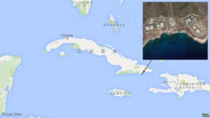 Guantanamo Bay on the island nation of Cuba.Image-VOA