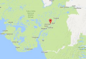 The location of Akiachak on the Kuskokwim River in southwest Alaska. Image-Google Maps