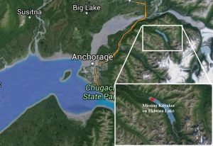 Location of missing kayaker. Image-Google Maps