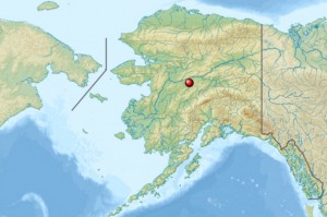 Location of the Nowitna Wildlife Refuge in Interior Alaska.