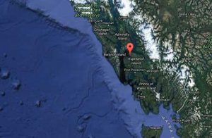 Location of the community of Kake in Southeast Alaska. Image-Google Maps