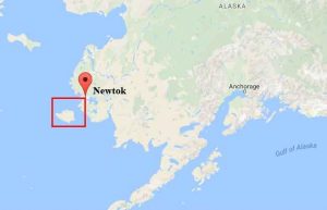 Search area for missing seal hunter, Tom John. Image-Google Maps