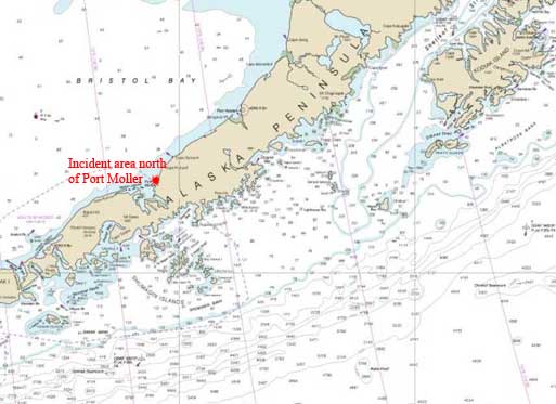 USCG Jayhawk Hoists Skipper from Foundering Gillnetter North of Port Moller