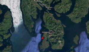 Location of Smugglers Cove in Southeast Alaska. Image-Google Maps