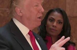 Trump and Omarosa. Image-CNN video screengrab