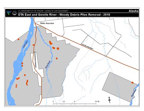 BLM Alaska Fire Service, U.S. Army to Burn Debris Piles on Military Lands South of Delta Junction