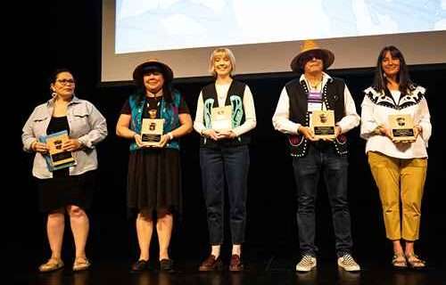 UAS Alaska Native Language faculty Dr. X’unei Lance Twitchell and Shu Guyna Donna May Roberts honored by SHI
