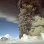 Uncorking the secrets of a tiny bottle of volcanic ash Photo courtesy of the Alaska Volcano Observatory The Aug. 18, 1992, eruption of Mount Spurr volcano occurred at the mountain’s Crater Peak vent. A light tan cloud ascending from pyroclastic flows is visible at right. The summit lava dome complex at 11,070 feet is visible at left. Photo by R. McGimsey, U.S. Geological Survey.