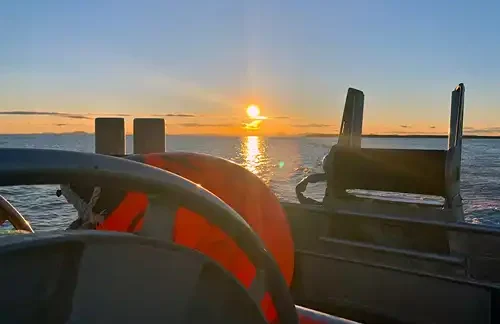 Sailing into the sunset