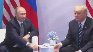 Russia's Putin, and Trump at the G20 Summit. Image-Screengrab