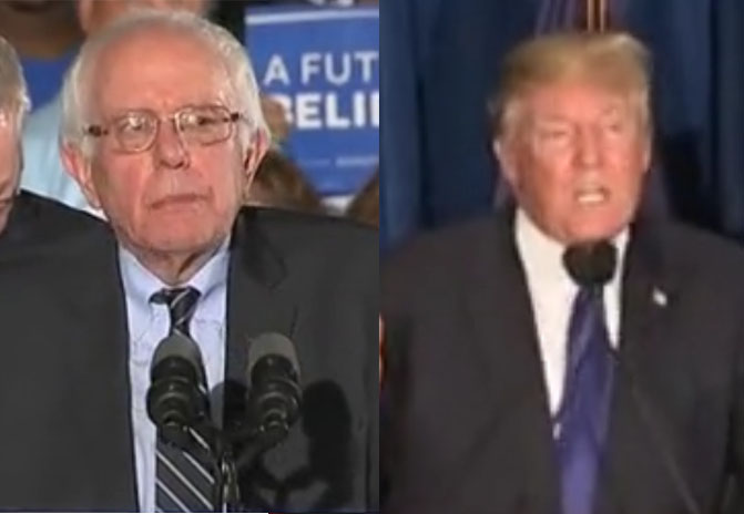 After New Hampshire Win, Sanders, Trump Eye Next Primary