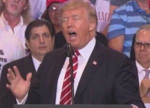 Trump at his Phoenix Rally. Image-Screengrab