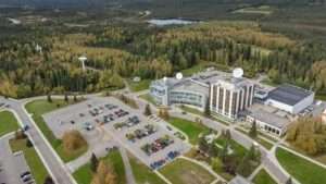 UAF photo by Eric Marshall
The seasonal transition that began in August and continues in September is well underway in Interior Alaska. The season’s changing colors are visible around the West Ridge of the University of Alaska Fairbanks Troth Yeddha’ campus in early September.