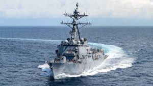The U.S Navy accepted delivery of the future USS Ted Stevens (DDG 128), a Flight III Arleigh Burke-class destroyer, from HII’s Ingalls Shipbuilding division, Dec. 29, 2025. Image- Public Domain