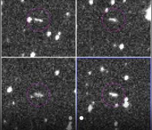 These are the discovery observations of asteroid 2018 LA from the Catalina Sky Survey, taken June 2, 2018. About eight hours after these images were taken, the asteroid entered Earth's atmosphere (about 9:44 a.m. PDT, 12:44 p.m. EDT, 16:44 UTC, 6:44 p.m. local Botswana time), and disintegrated in the upper atmosphere near Botswana, Africa.Image Credit: NASA/JPL-Caltech/CSS-Univ. of Arizona 