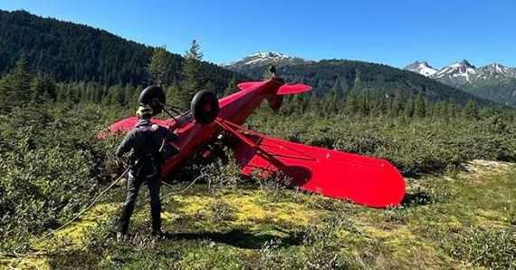 Coast Guard rescues man from downed aircraft near Haines