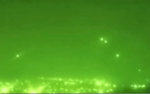 Nighttime Israeli missile attack on Damascus. Image-Youtube screengrab
