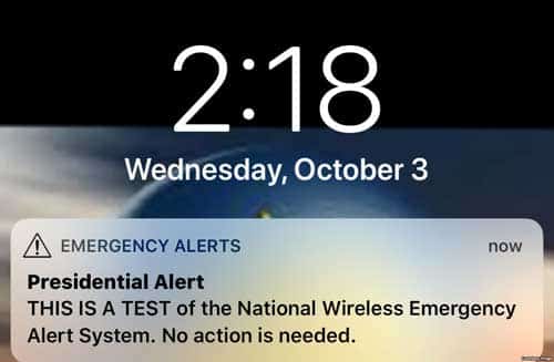 US ‘Presidential’ Nationwide Emergency Alert System Tested