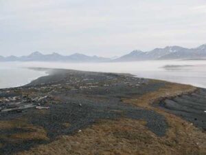 Photo: A foggy day at Cape Alitak, southern Kodiak Island.
