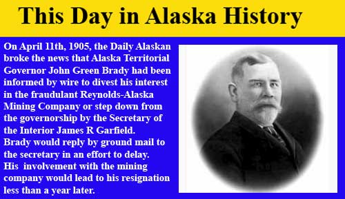 This Day in Alaskan History-April 11th, 1905