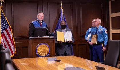 Governor Dunleavy Recognizes Alaska Resident and Troopers for Saving Lives