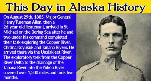 This Day in Alaska History-August 29th, 1885