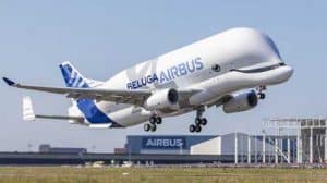 The  Airbus Beluga taking off on its maiden flight. Image-A. Tchaikovsky/Airbus