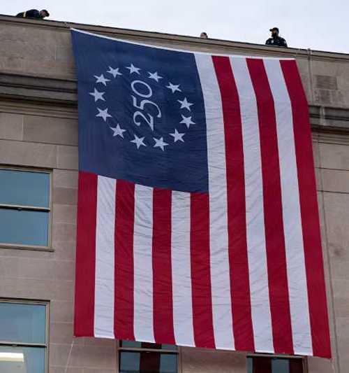 Pentagon Marks Armed Forces Day With Special Flag