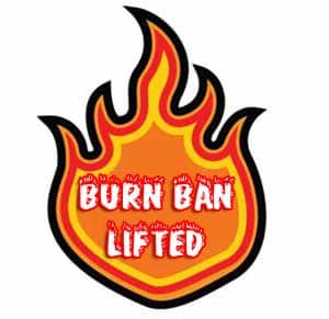 Burn Ban Lifted