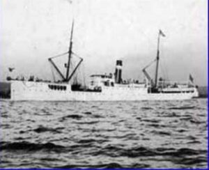 Ther Burnside at anchor in Puget Sound. Image-Public Domain