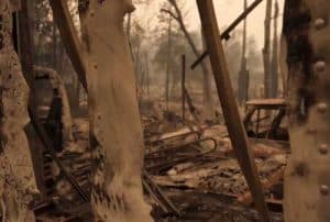 Devastation by destructive, deadly California fires. Image-VOA