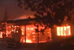 6,600 structures have been destroyed as the deadly Camp Fire continues to rage in California. Image-CBS video screenshot