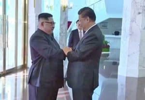 Kim Jong Un, leader of North Korea, and Deng Xiaoping, leader of China. Image-Video screengrab