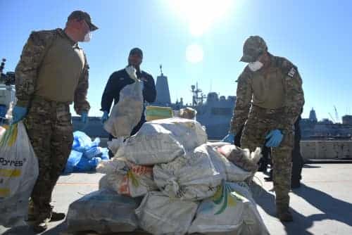 U.S. Coast Guard, Royal Canadian Navy Offload More Than 5,100 Pounds of Seized Cocaine