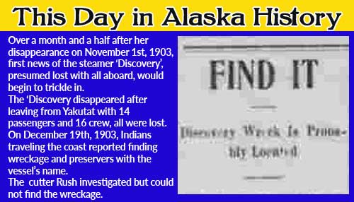 This Day in Alaska History-December 19th, 1903