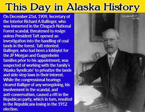 This Day in Alaska History-December 21st, 1909