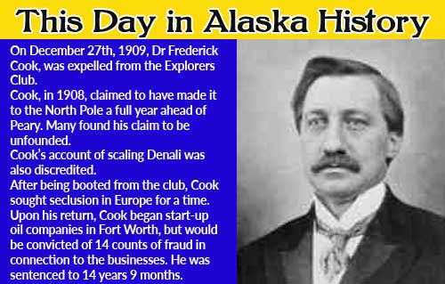 This Day in Alaska History-December 27th, 1909