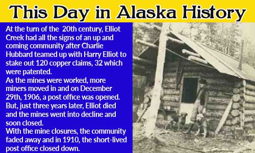 This Day in Alaska History-December 29th, 1906