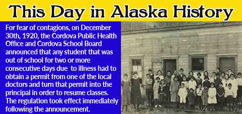 This Day in Alaska History-December 30th, 1920
