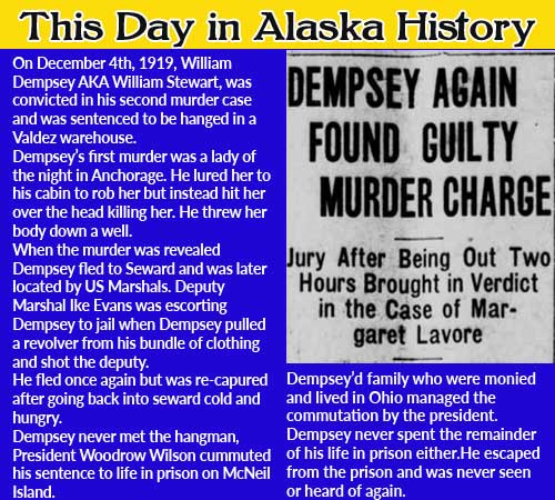 This Day in Alaska History-December 4th, 1919