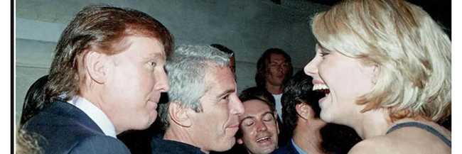 This photo of President Donald Trump, then a businessman, and Jeffrey Epstein is one of the 95,000 that congressional Democrats received from the deceased sex offender’s estate. (Photo from Jeffrey Epstein’s estate via the US House Committee on Oversight and Reform)