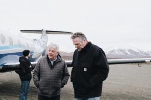 Governor Dunleavy at King Cove airport. Image-State of Alaska