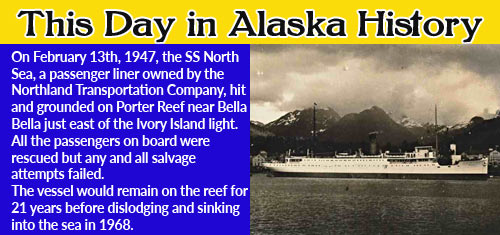 This Day in Alaska History-February 13th, 1947