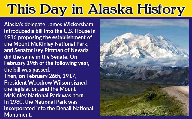 This Day in Alaska History-February 26th, 1917