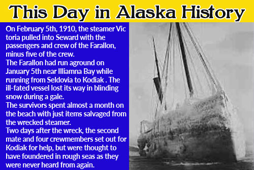 This Day in Alaska History-February 5th, 1910
