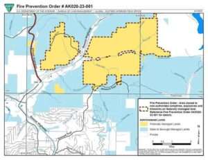 Map: Fire Prevention Order #AK020-23-001  